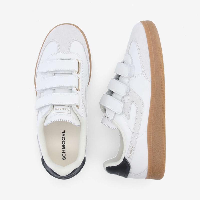 SHEFFIELD STRAPS W - NAPPA/SUEDE - BLANC